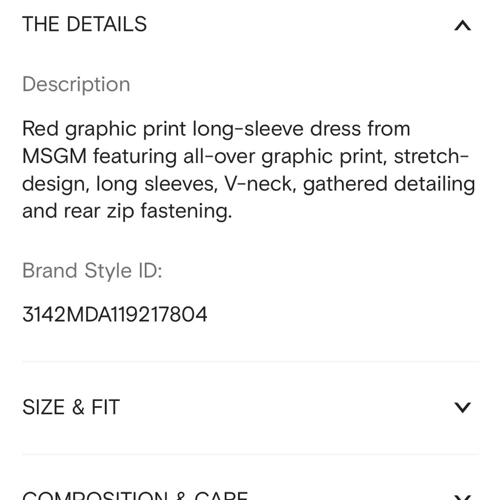 MSGM
Graphic print long-sleeve dress
Size 40 red - Picture 10 of 12